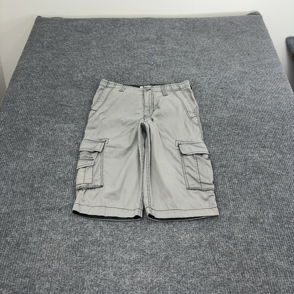 Urban Pipeline Cargo Shorts Mens 30 Gray Cotton Multi Pocket Gorpcore Utility